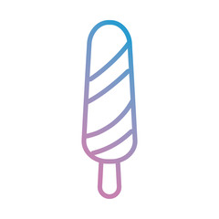 ice cream bar icon over white background vector illustration