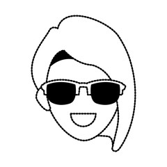 Woman with sunglasses