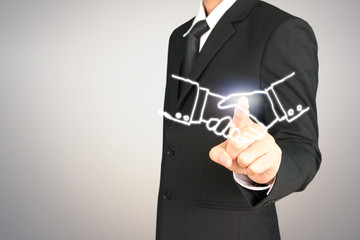 Social networking scheme from  hands