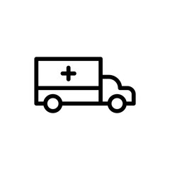 Ambulance flat icon