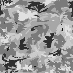 Camouflage gray seamless pattern