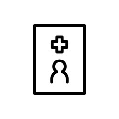 Medical blank icon