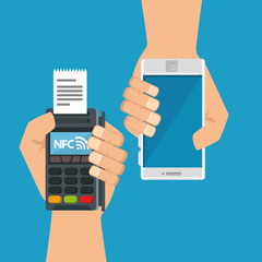 nfc technology concept design