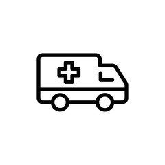 Ambulance flat icon