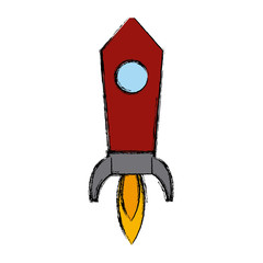 Spaceship rocket symbol