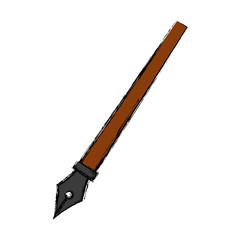 Fountain pen isolated