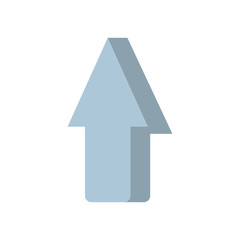arrow showing to the top icon vector illustration