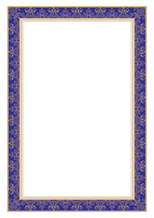 Floral frame border for certificate