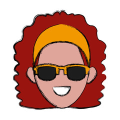 Woman with sunglasses