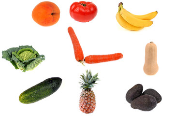 L'horloge des fruits et légumes