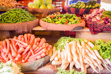 Fruits and vegetables at marketplace