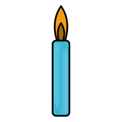 Birthday candle isolated