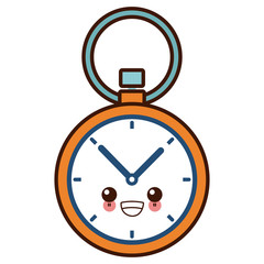 Sport chronometer clock cute kawaii cartoon