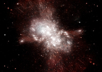 galaxy in a free space