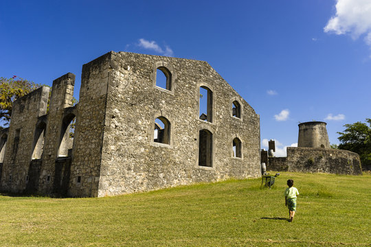 Murat Habitation, was the biggest sugar cane plantation and refinery, Grand Bourg, Marie Galante, Guadeloupe