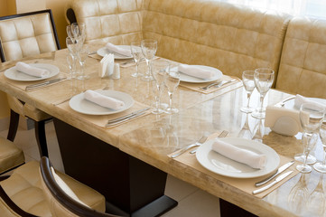 expensive restaurant interior