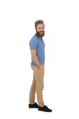 Fototapeta premium Smiling beard man