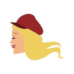 Beautiful woman face