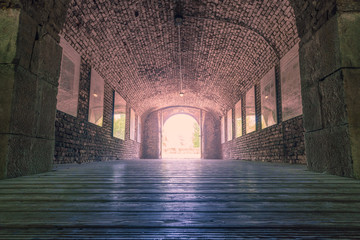 Zitadelle Jülich renaissance napoleon tunnel mit lichtblick 