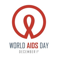 world aids day campaign poster. editable. vector