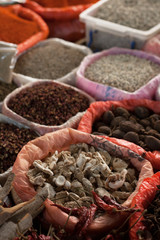 Herbs and spices at asian market