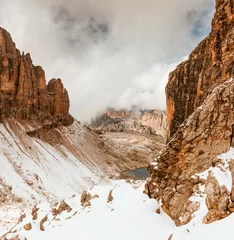 Foto op Canvas Path to Sella Ronda Dolomites Italy © Kotangens