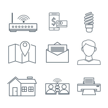 Internet technology icons