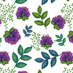Naklejka premium floral decoration pattern background