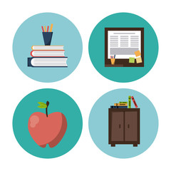 School elements icons