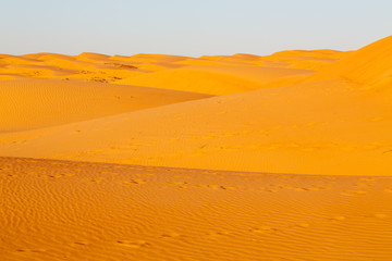 in oman old desert  rub al khali the empty  quarter and outdoor  sand dune