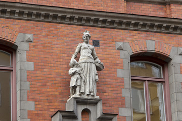 Obraz premium Hausfassade in Stockholm