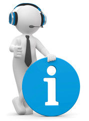 3d Männchen Infosymbol