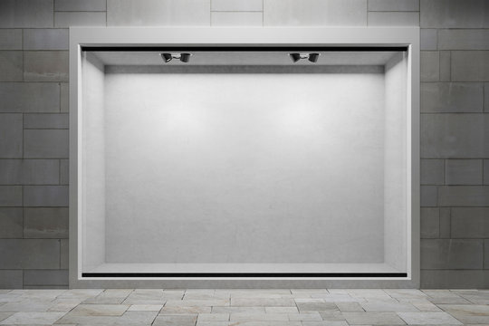 Leeres Schaufenster einer Shopping Boutique