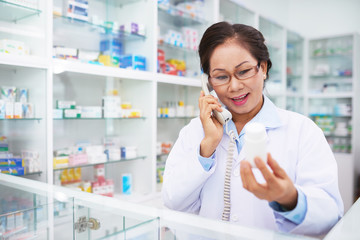 Pharmacist at work