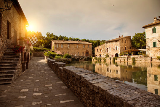 Bagno Vignoni, Val d'Orcia Natural Park, Tuscany