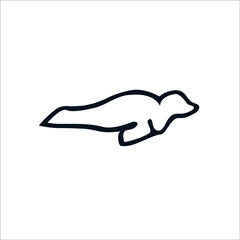 Fototapeta premium Seal animal icon