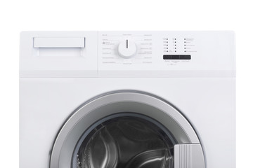 Isolated washing machine on a white background