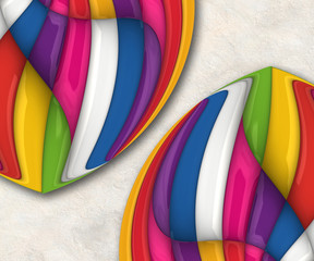 Obraz premium 3D render background with puff pixels embellishment