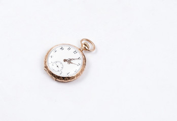 decorative pocket watch isolated