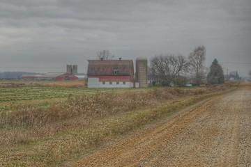 Obraz premium 0138 - Gates Road Farm (0138-BAR-111317-1251P)