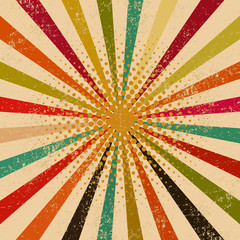 Abstract vintage rays background