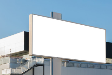 Mock up. Blank billboard, information board, advertising poster