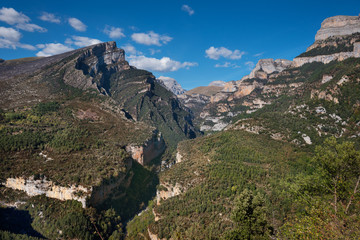 Anisclo canyon in Huesca, Aragon pyrenees, Spain.