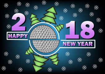 Happy new year 2018 and  golf