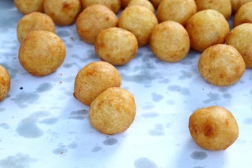 fried sweet potato at street food