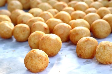 fried sweet potato at street food