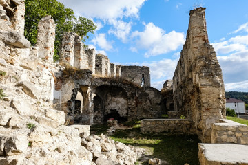 Ruins of old fortress in Chortkiv, Ukraine