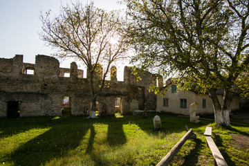 Fototapeta na wymiar Old Golski fortress in Chortkiv, Ukraine
