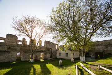 Fototapeta na wymiar Old Golski fortress in Chortkiv, Ukraine