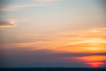 Obraz premium Landscape, sunset